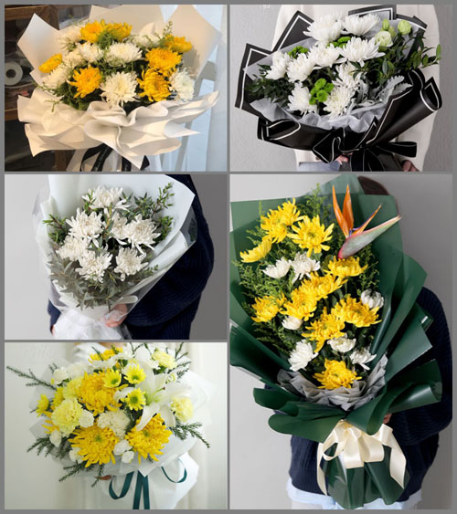 山东莱芜莱城区张家洼街道崔梁坡村白事花束代送